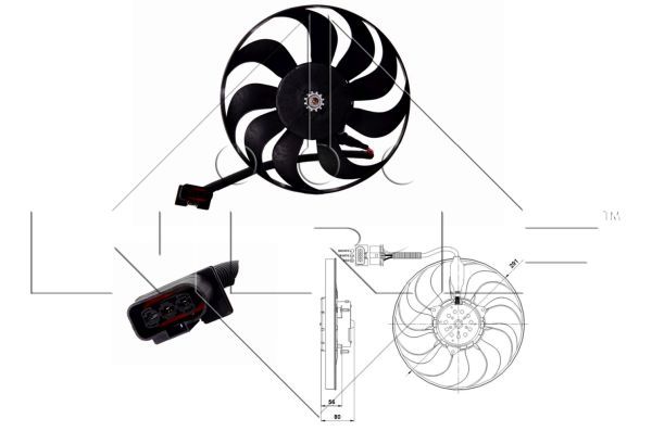 NRF Ventilators, Motora dzesēšanas sistēma 47392