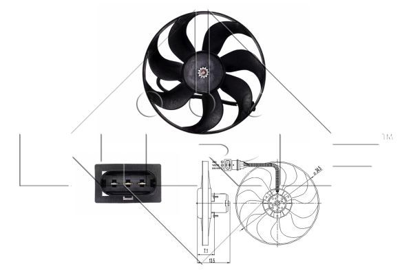NRF Ventilators, Motora dzesēšanas sistēma 47397