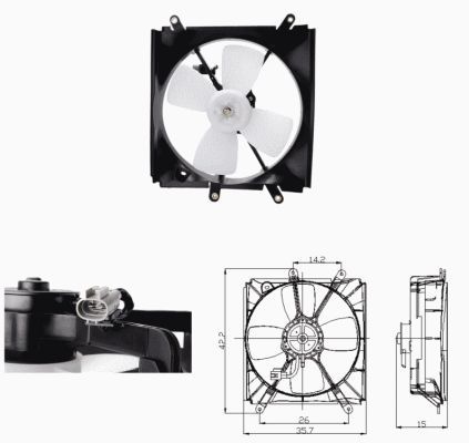 NRF Ventilators, Motora dzesēšanas sistēma 47693