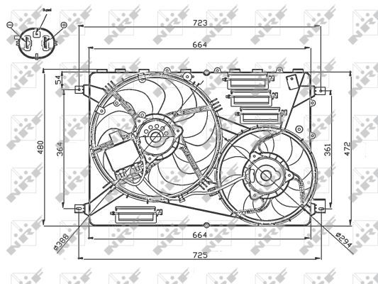 NRF Ventilators, Motora dzesēšanas sistēma 47755