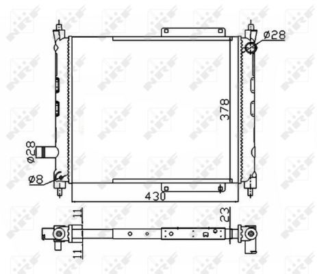 NRF Radiators, Motora dzesēšanas sistēma 50128A