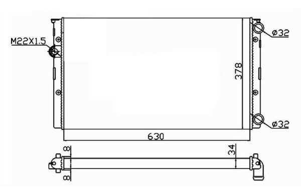 NRF Radiators, Motora dzesēšanas sistēma 50455