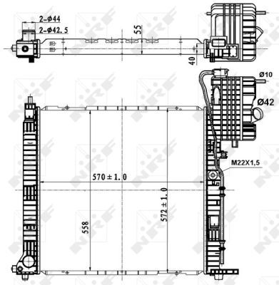 NRF Radiators, Motora dzesēšanas sistēma 50583