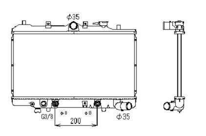 NRF Radiators, Motora dzesēšanas sistēma 506511