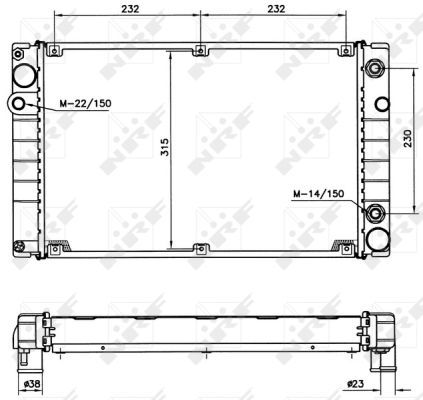 NRF Radiators, Motora dzesēšanas sistēma 51365