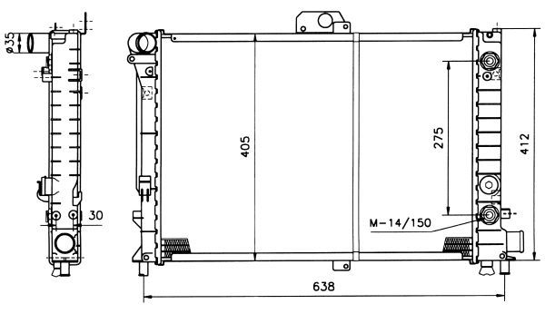 NRF Radiators, Motora dzesēšanas sistēma 514141