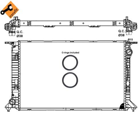 NRF Radiators, Motora dzesēšanas sistēma 53064