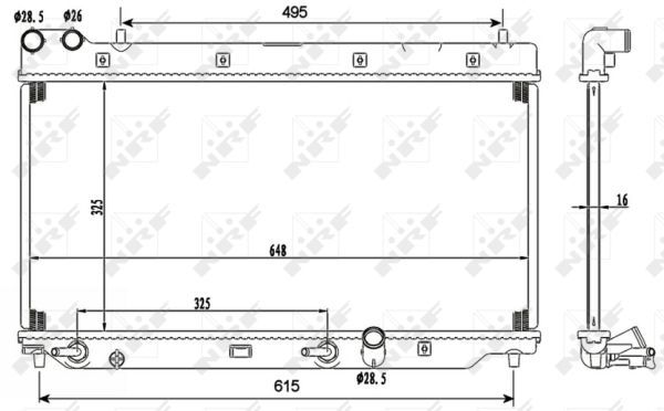 NRF Radiators, Motora dzesēšanas sistēma 53110