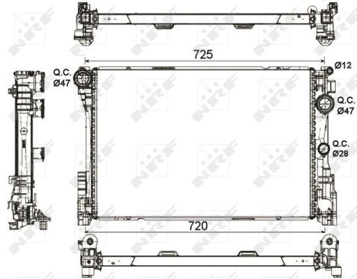 NRF Radiators, Motora dzesēšanas sistēma 53113