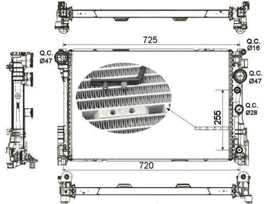 NRF Radiators, Motora dzesēšanas sistēma 53141