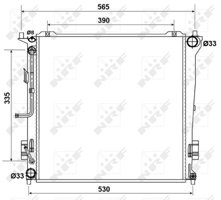 NRF Radiators, Motora dzesēšanas sistēma 53163