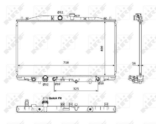 NRF Radiators, Motora dzesēšanas sistēma 53393