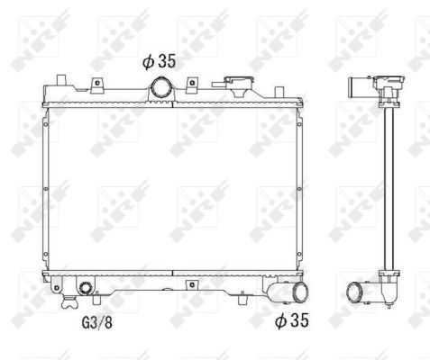 NRF Radiators, Motora dzesēšanas sistēma 536510