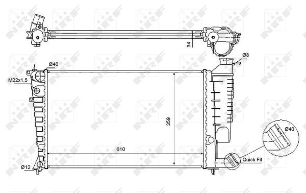 NRF Radiators, Motora dzesēšanas sistēma 54715