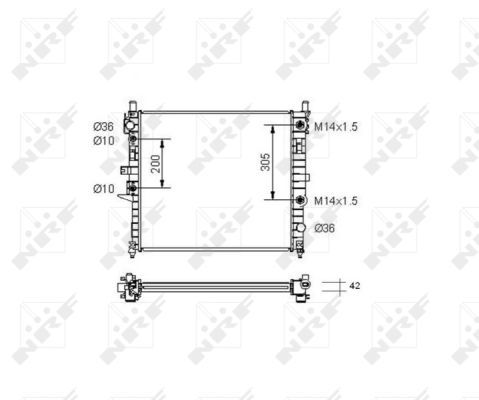 NRF Radiators, Motora dzesēšanas sistēma 55336