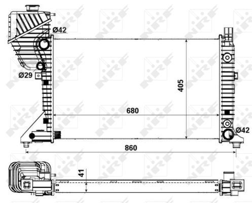 NRF Radiators, Motora dzesēšanas sistēma 55349A