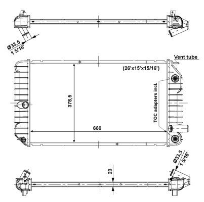 NRF Radiators, Motora dzesēšanas sistēma 56007