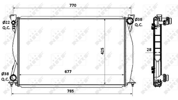 NRF Radiators, Motora dzesēšanas sistēma 58359