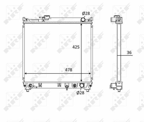 NRF Radiators, Motora dzesēšanas sistēma 58536