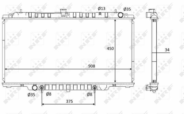 NRF Radiators, Motora dzesēšanas sistēma 58548