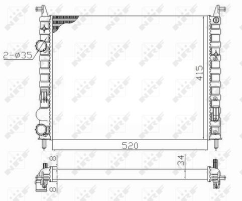 NRF Radiators, Motora dzesēšanas sistēma 58656