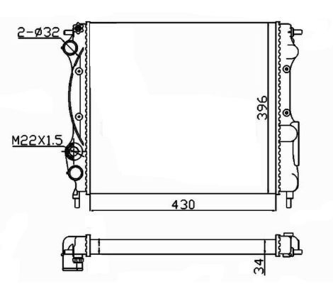 NRF Radiators, Motora dzesēšanas sistēma 58934A