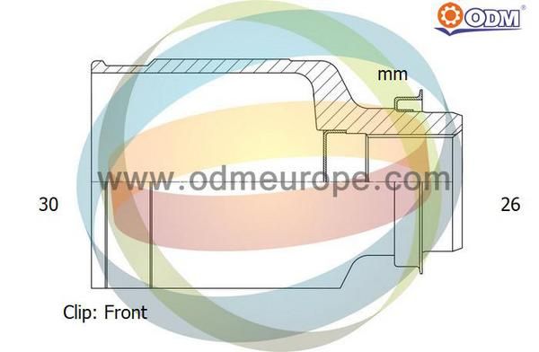 ODM-MULTIPARTS Šarnīru komplekts, Piedziņas vārpsta 14-216098