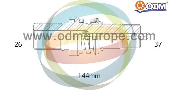 ODM-MULTIPARTS Полуосевой вал, дифференциал 16-210010