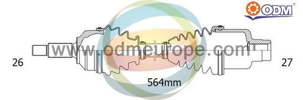 ODM-MULTIPARTS Приводной вал 18-041220