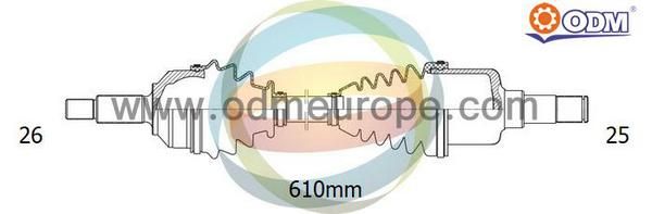 ODM-MULTIPARTS Приводной вал 18-042090