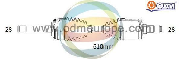 ODM-MULTIPARTS Приводной вал 18-081400