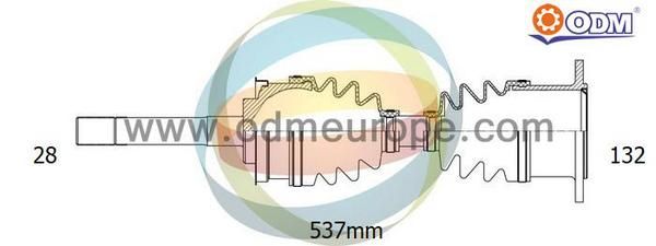 ODM-MULTIPARTS Приводной вал 18-082850