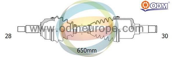 ODM-MULTIPARTS Приводной вал 18-121140