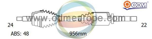 ODM-MULTIPARTS Piedziņas vārpsta 18-142051