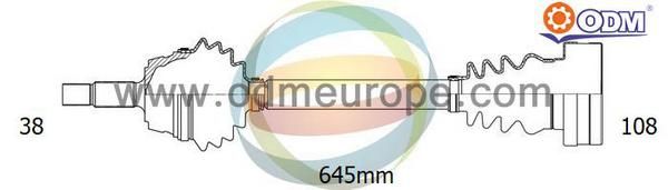 ODM-MULTIPARTS Приводной вал 18-211410