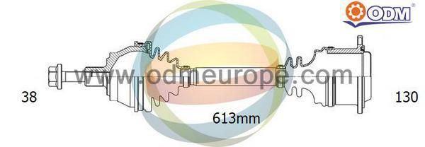 ODM-MULTIPARTS Piedziņas vārpsta 18-211640