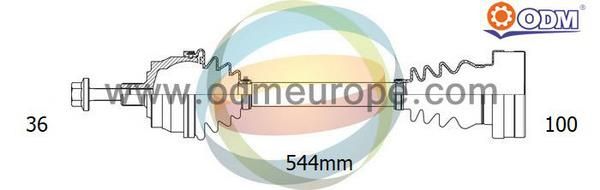 ODM-MULTIPARTS Приводной вал 18-211780