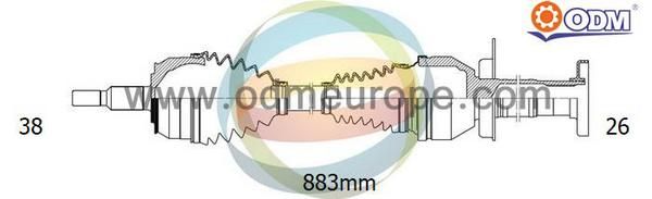 ODM-MULTIPARTS Приводной вал 18-212870