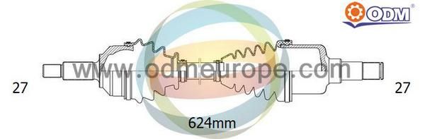 ODM-MULTIPARTS Piedziņas vārpsta 18-221250