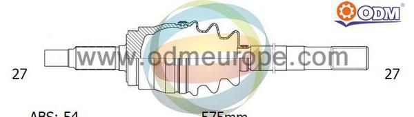 ODM-MULTIPARTS Приводной вал 18-226031