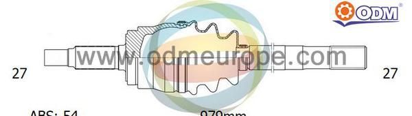 ODM-MULTIPARTS Piedziņas vārpsta 18-226041