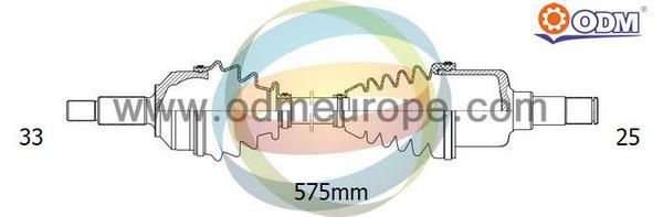 ODM-MULTIPARTS Piedziņas vārpsta 18-231240