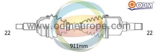 ODM-MULTIPARTS Piedziņas vārpsta 18-232030