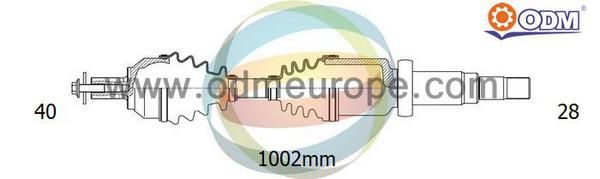 ODM-MULTIPARTS Piedziņas vārpsta 18-272430