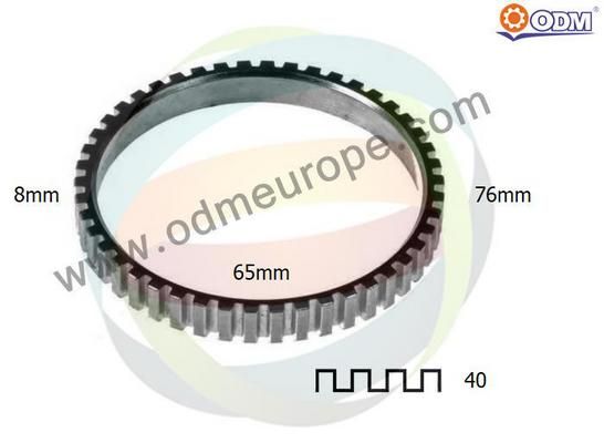 ODM-MULTIPARTS Devēja gredzens, ABS 26-000010