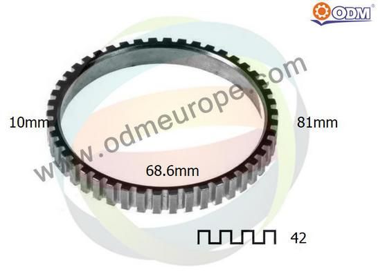ODM-MULTIPARTS Зубчатый диск импульсного датчика, противобл. устр 26-140005