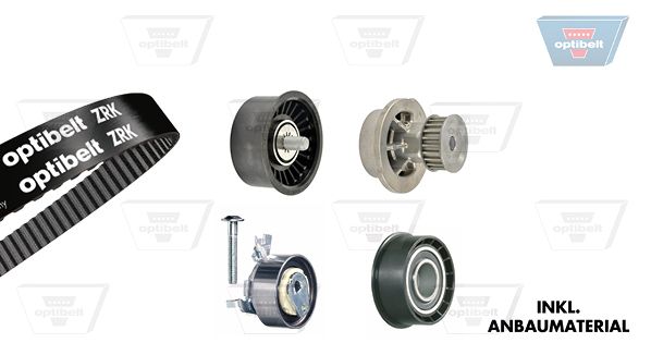 OPTIBELT Ūdenssūknis + Zobsiksnas komplekts KT 1207W3