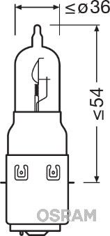 OSRAM Лампа накаливания, фара дальнего света 64326