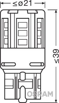 OSRAM Лампа накаливания, фара дневного освещения 7715R-02B