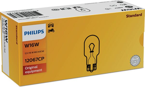 PHILIPS Лампа накаливания, фара дневного освещения 12067CP